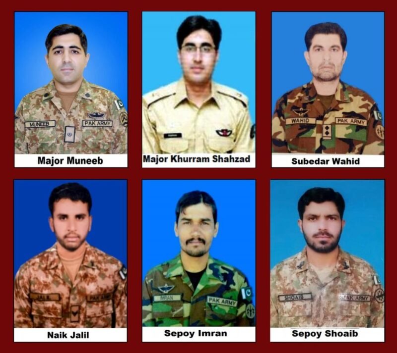 Six Army officers, and soldiers embrace ‘martyrdom’ in a Helicopter crash Pakistan army helicopter crash