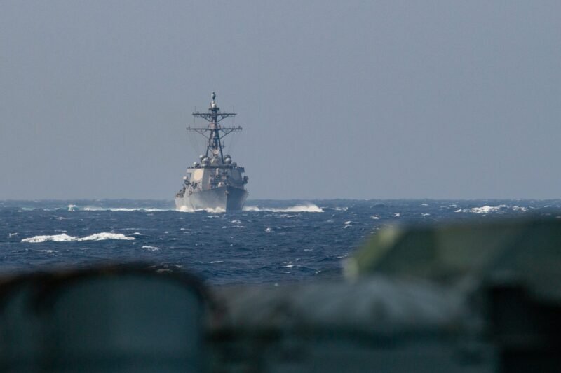 US destroyer and a Canadian frigate sail through the Taiwan Strait taiwan scaled 1