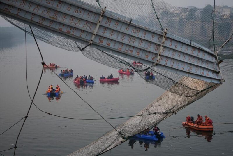 Death Toll In Morbi Bridge Collapse Reaches 150 bridge collapse