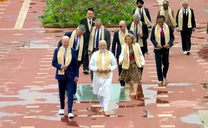 G20 Leaders Gather at Raj Ghat in Unity, Adopt New Delhi Leaders’ Declaration in Historic Move