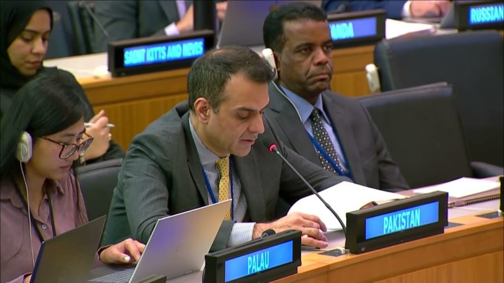 Pakistan Urges UN Investigation into Illicit Arms Supply to Terrorists and Calls for Accountability in Israeli-Palestinian Conflict