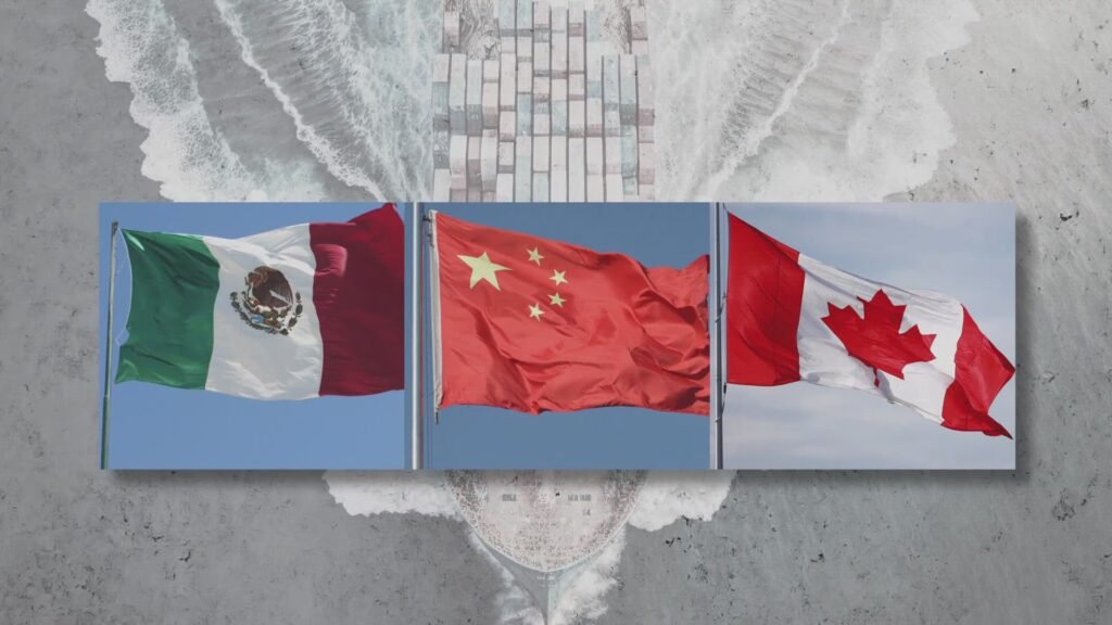 Trump Unleashs Trade War At China, Canada And Mexico.
