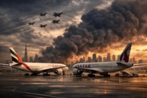 Gulf Missile Crisis: Iran’s Barrage Crashes Dubai Market, Grounds Flights, and Pushes Region Toward War
