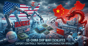 US China chip war escalates as export controls tighten semiconductor rivalry