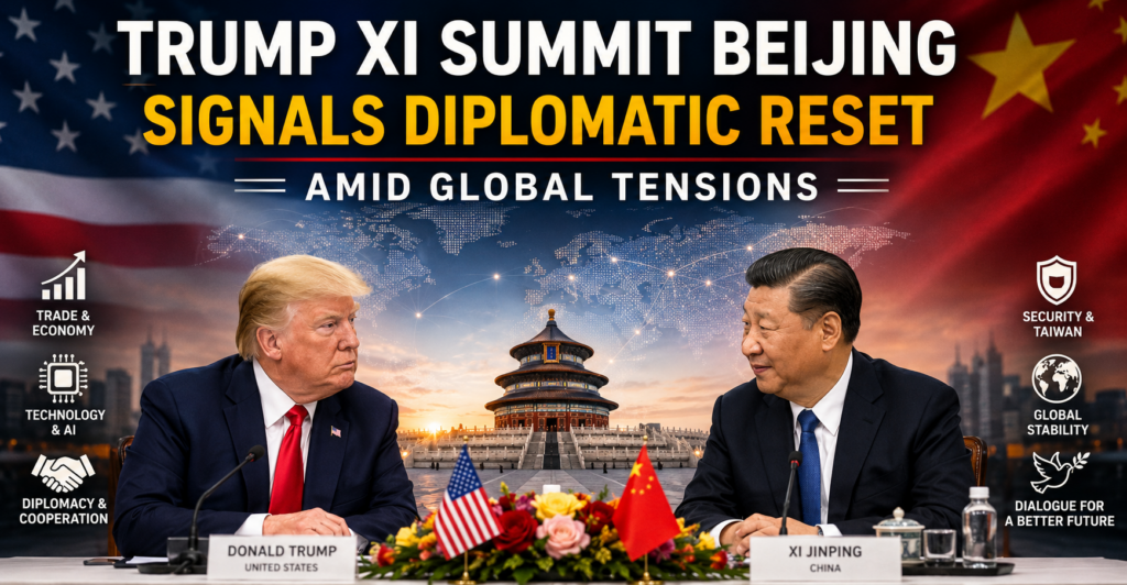 Trump Xi Summit Beijing Signals Diplomatic Reset Amid Global Tensions