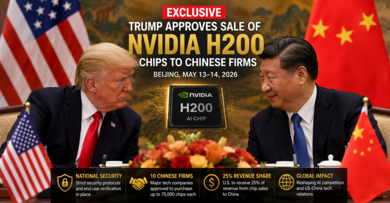 Trump Final Approval of Nvidia H200 Chips to China Confirms Islamabad Telegraph Exclusive, Signals Strategic Tech Reset Trump Approves H200 Chip Sales: Trump Final Approval of Nvidia H200 Chips to China Confirms Islamabad Telegraph Exclusive, Signals Strategic Tech Reset