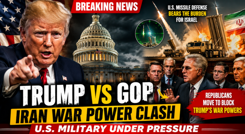 Trump Faces Revolt at Home as He Pushes to End Iran War Through Strength