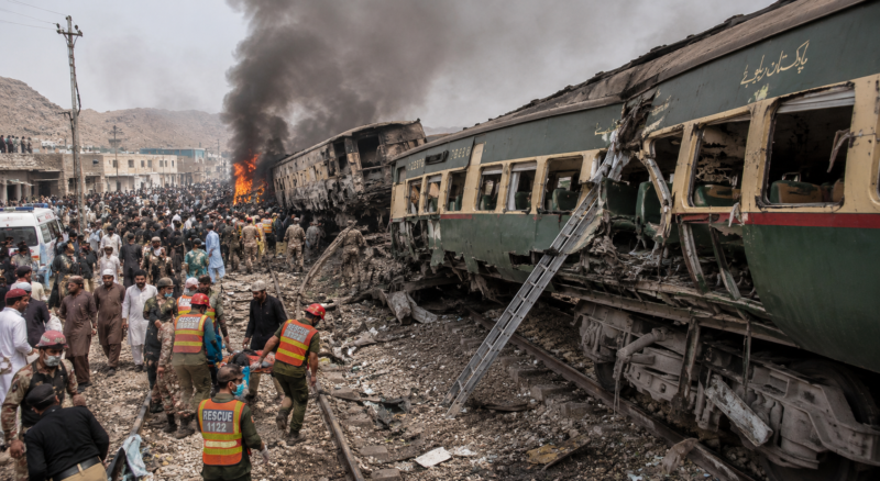 BREAKING NEWS: Several Martyred in Quetta Train Suicide Attack; BLA Claims Responsibility as Security Forces Intensify Operation Against Terrorists Quetta train suicide attack BLA claims responsibility after a deadly blast kills at least 20 civilians near Chaman Phatak.
