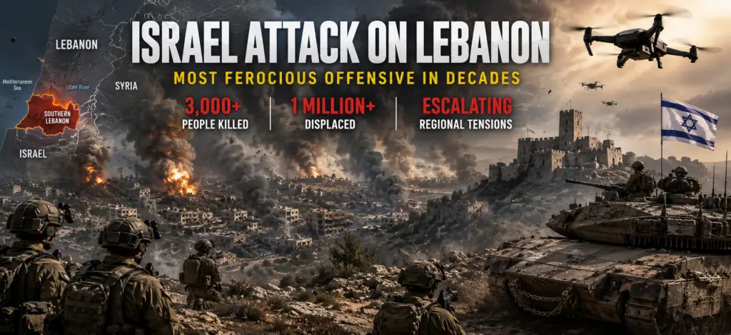 Israel Attack on Lebanon Escalates Into Most Ferocious Offensive in Decades Israel Attack on Lebanon Escalates Into Most Ferocious Offensive in Decades