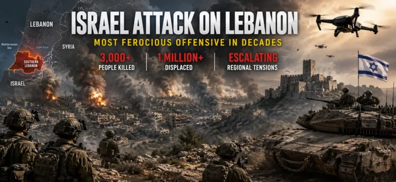 Israel Attack on Lebanon Escalates Into Most Ferocious Offensive in Decades