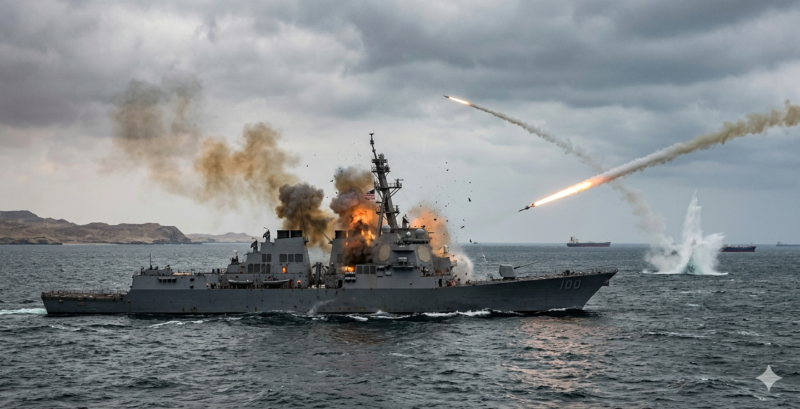 Breaking News: Iran Fires Missiles at U.S. Navy Vessel Near Strait of Hormuz, Raising Fears of Wider War Iran missile attack on US vessel: Iran Fires Missiles at U.S. Navy Vessel Near Strait of Hormuz, Raising Fears of Wider War