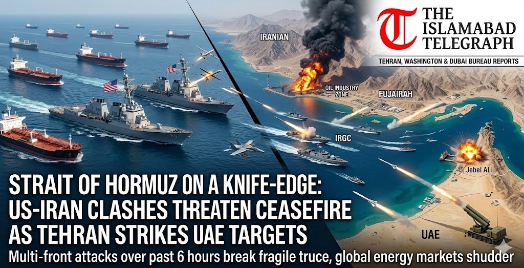 Strait of Hormuz Crisis: US-Iran Clashes Threaten Ceasefire as Tehran Strikes UAE Targets