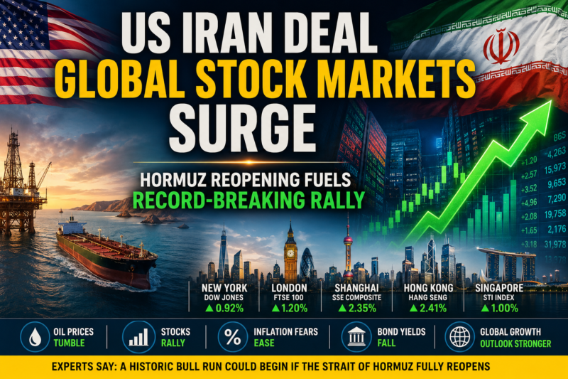 US Iran Deal Global Stock Markets Surge as Hormuz Reopening Fuels Record-Breaking Rally US Iran Deal Global Stock Markets Surge as Hormuz Reopening Fuels Record-Breaking Rally