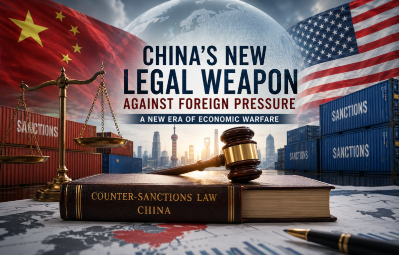 China Counter-Sanctions Law: Beijing Expands Legal Arsenal Against Foreign Pressure China counter-sanctions law empowers prosecutors to target foreign entities Expands Beijing’s legal framework against U.S. and Western sanctions Raises legal, financial, and operational risks for global companies Signals deeper fragmentation of global trade and supply chains