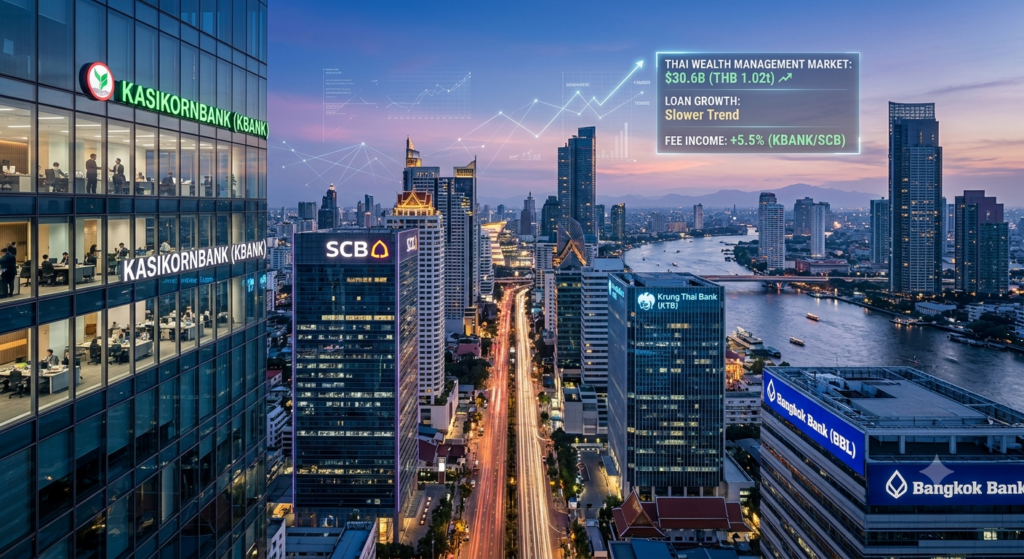 Thai banks wealth management transformation accelerates as traditional net interest margins compress across ASEAN.