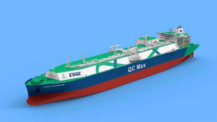 China Commences Construction on World’s Largest QC-Max LNG Carrier China Shipbuilding Industry And the QC-Max LNG carrier offers a massive 57 percent increase in capacity over standard 174,000-cubic-meter ships, drastically expanding transit volumes.