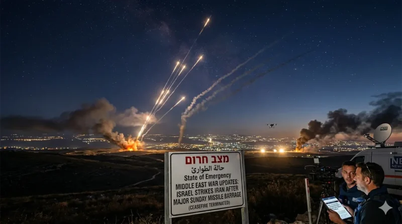 Middle East war updates: Israel strikes Iran after major Sunday missile barrage terminates April ceasefire Middle East war updates: Israel strikes Iran after major Sunday missile barrage terminates April ceasefire