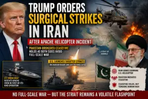 Trump Iran Surgical Strikes Continue as Ceasefire Holds Despite Apache Helicopter Incident