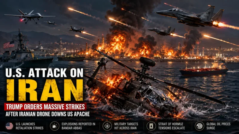 U.S. Attack on Iran: Trump Orders Massive Strikes After Iranian Drone Downs US Apache