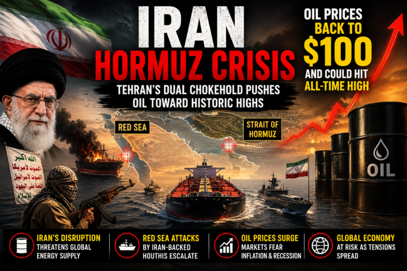 Iran Hormuz Crisis: Tehran’s Dual Chokehold Pushes Oil Toward Historic Highs Iran Hormuz Crisis: Tehran’s Dual Chokehold Pushes Oil Toward Historic Highs