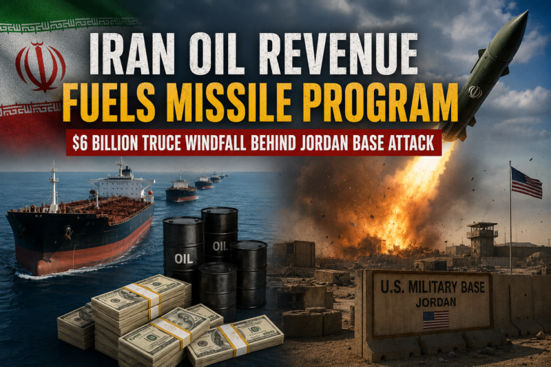 Iran oil revenue and missile program surged after Tehran earned $6 billion during a brief U.S. truce
