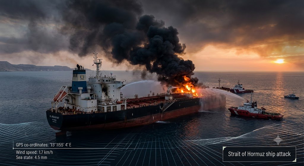 Strait of Hormuz Ship Attack: Guard’s Missile Strikes Threaten US-Iran Peace Talks in Islamabad Strait of Hormuz ship attack: Guard’s Missile Strikes Threaten US-Iran Peace Talks in Islamabad