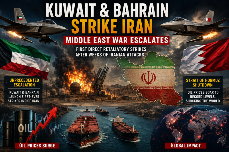 Kuwait Bahrain Iran Strikes: Middle East on Brink as War Explodes Across Gulf Kuwait Bahrain Iran Strikes: Middle East on Brink as War Explodes Across Gulf