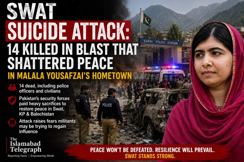 Swat suicide attack kills 14, targeting peace rally near Kabal police station