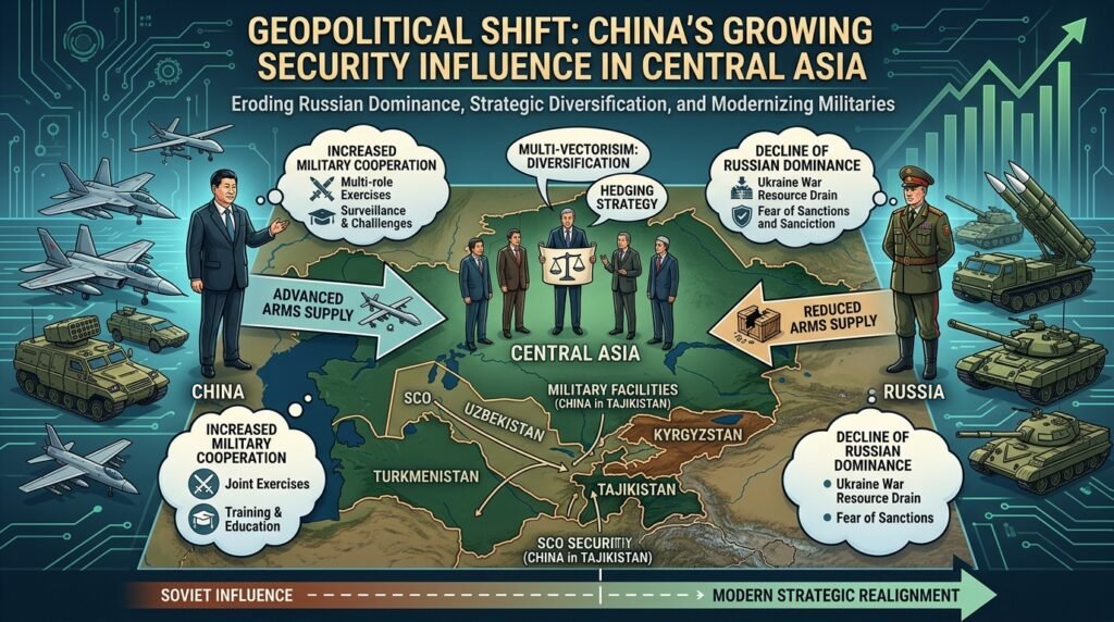 China replacing Russia in Central Asia is becoming increasingly visible as Beijing expands its military sales across the region.