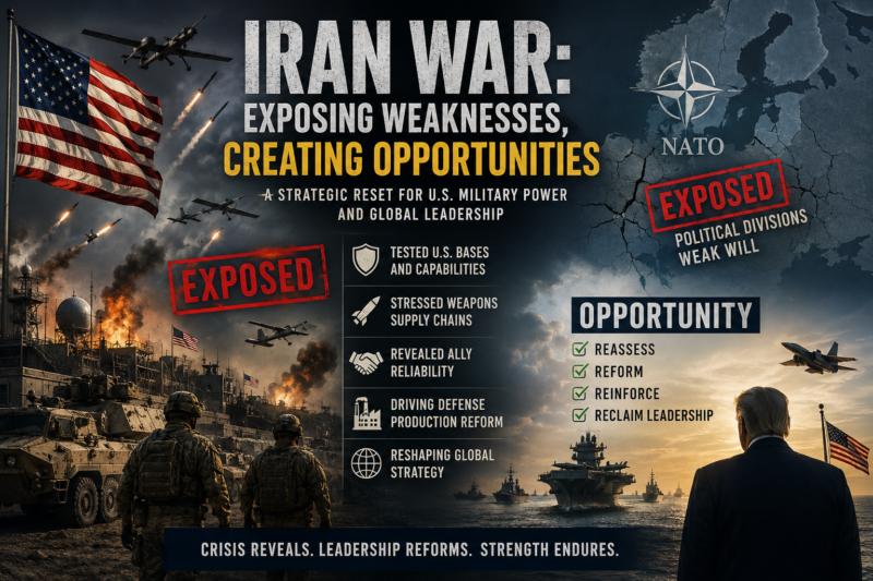 A Defining Stress Test: How the Iran War Is Reshaping U.S. Military Doctrine and Global Leadership Iran war US military exposure has revealed gaps but also enabled a critical reassessment of U.S. defense capabilities