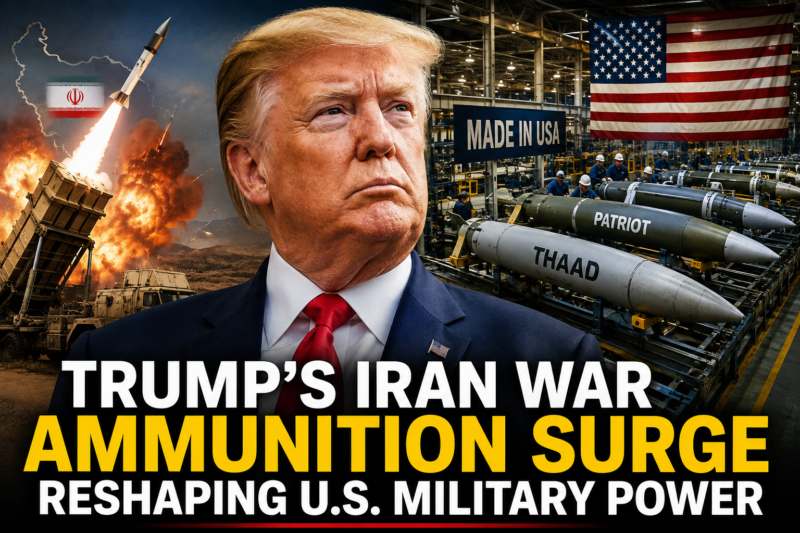 Trump’s Iran War Triggers U.S. Ammunition Surge, Reshaping the Global Military Industry Trump Iran War Ammunition Shortages Is Transforming U.S. Military Power