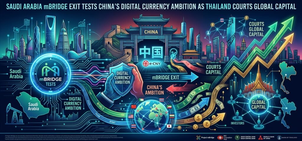 Saudi Arabia mBridge Exit Tests China’s Digital Currency Ambition as Thailand Courts Global Capital