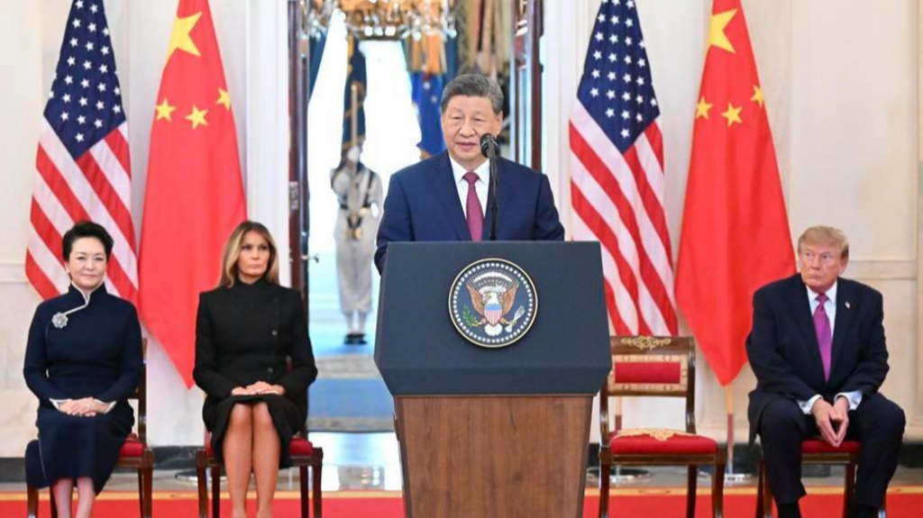 Xi Jinping In The U.S: as President Donald Trump breaks protocol to personally greet Chinese President Xi Jinping and host an extraordinary White House state dinner.