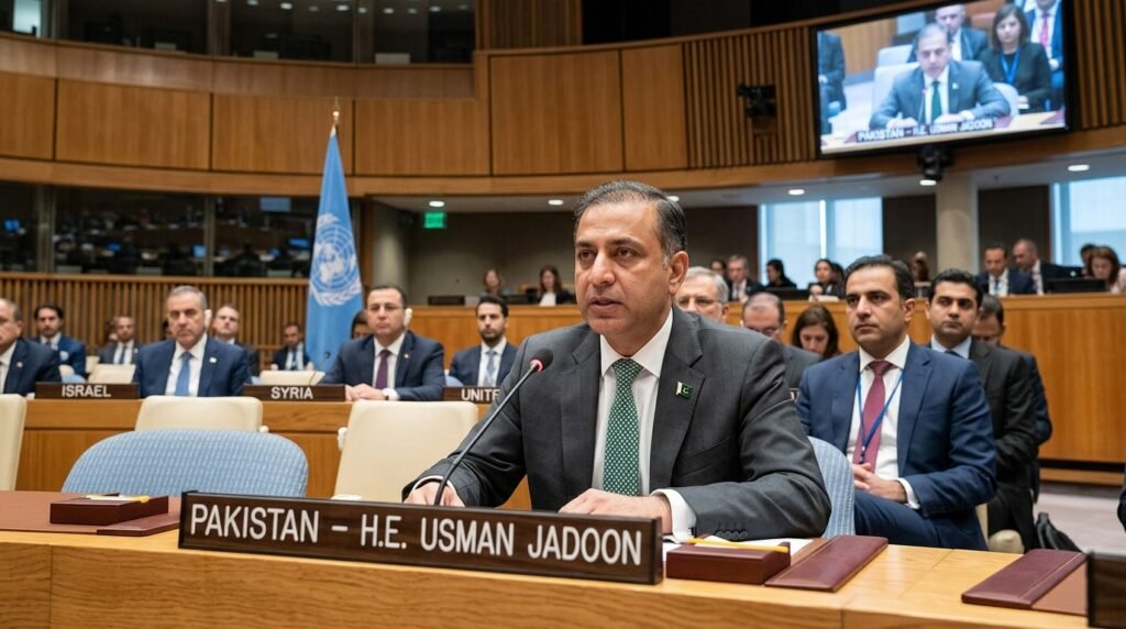 Diplomatic Crossfire: Pakistan Escalates Pressure on Israel Over Syrian Sovereignty After Fierce UN Clash Israeli Withdrawal From Syria: Islamabad demands an immediate halt to military encroachments in post-Assad Syria and full adherence to the 1974 Disengagement of Forces Agreement.