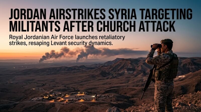 Escalation on the Southern Frontier: Jordan Strikes Syria as Karak Church Attack Shifts Levant Security Dynamics Jordan Airstrikes Syria